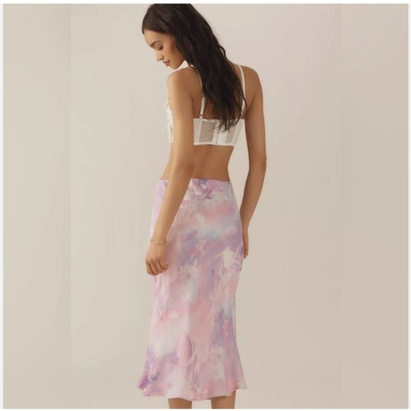 Brand New by Anthropologie The Tilda Midi Slip Skirt - Picture 2 of 5